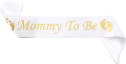 Scoby - Sjerp - Moeder-to-Be - Babyshower - Feestelijke Accessoire - Wit