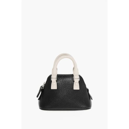 MM11 Two-Tone leren 5AC minitas in zwart en wit