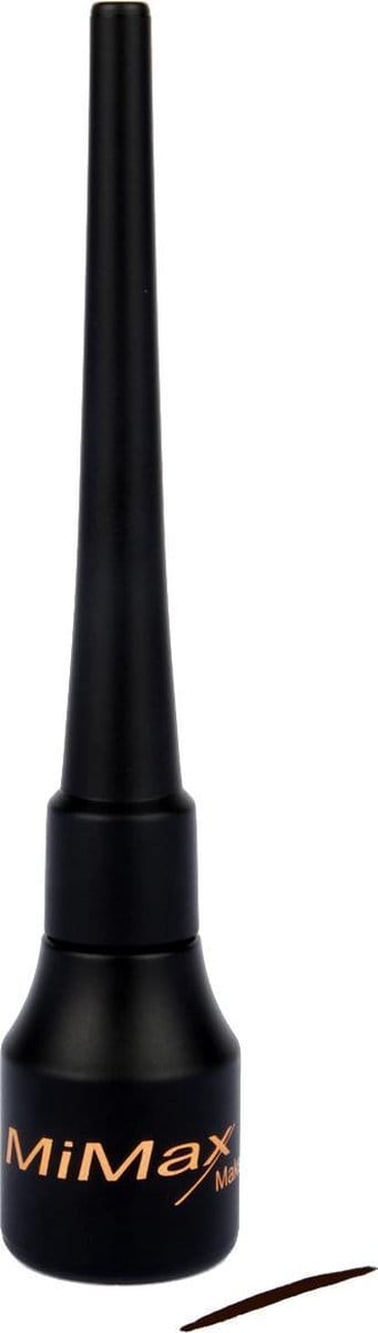 MiMax - Water-Proof Liquid Eyliner Dark Brown E02