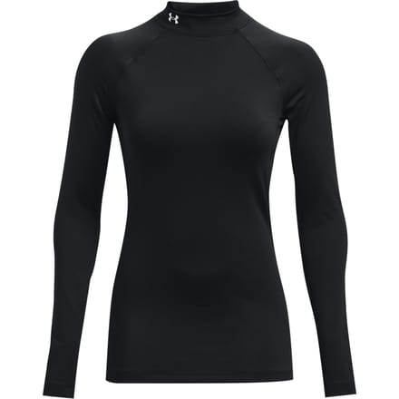 Under Armour UA CG Authentics Mockneck Dames Thermoshirt - Zwart - Maat S