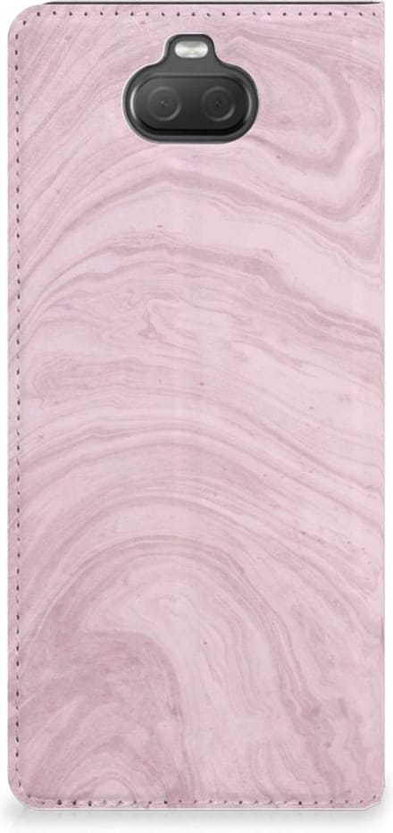 Sony Xperia 10 Standcase Marble Pink - Origineel Cadeau Vriendin