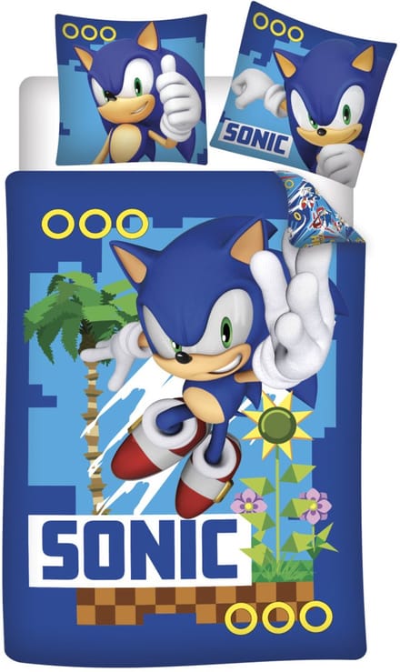 Sonic The Hedgehog - Dekbedovertrek - 140x200 Cm - 100% Katoen