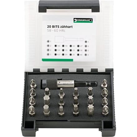 Stahlwille 1204/21-1 BIT-SET IN KUNSTSTOFFBOX 96080121 Bitset