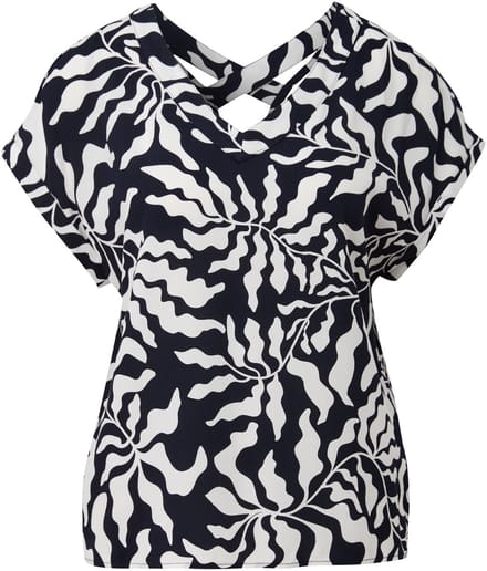 s.Oliver - female - Viscose blouse met V-halslijn