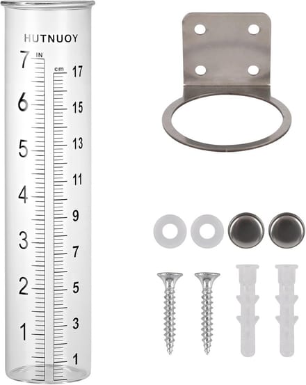 Regenmeter met Montagebeugel - 7 Inch Capaciteit voor Tuin en Buiten