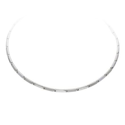 Glow- Zilveren choker Fantasie