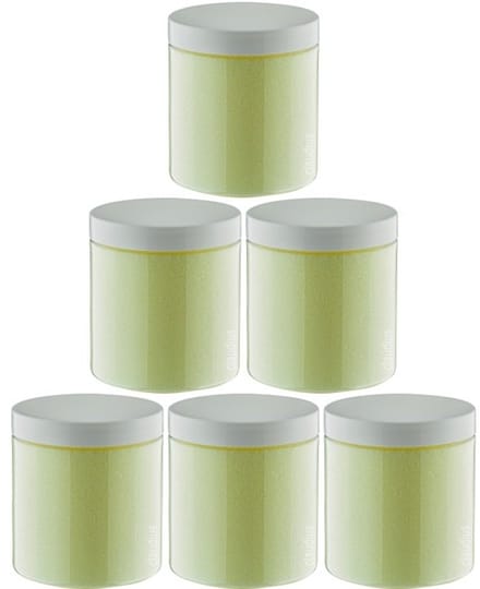 Scrubzout Zen Moment 300 gram - Pot met witte deksel - set van 6 stuks - Hydraterende Lichaamsscrub