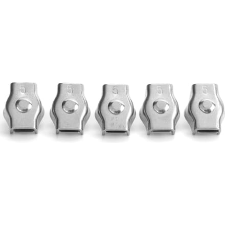 5 STUKS Touwklem Simplex Roestvrij Staal Marine Hardware Bevestiging voor Bosbouwmachines 5MM white