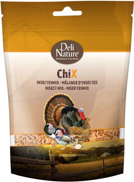 10x Deli Nature Chix Insectenmix 180 gr