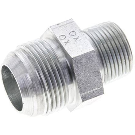 JIC  Dubbele Nippel UN 1-5/16''-12 X 3/4'' NPT Staal 170bar