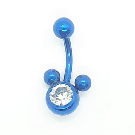 Navel Piercing - Blauw