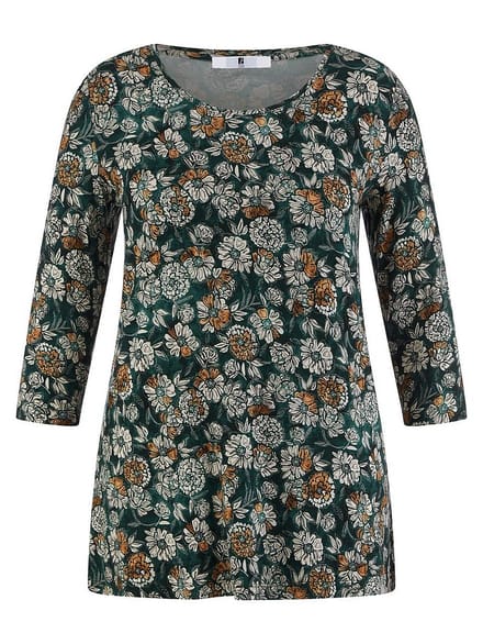 Shirt ronde hals Van Anna Aura turquoise