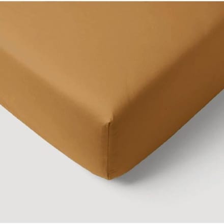 Hoeslaken - P'TIT DODO - 60 x 120 cm - Jersey - Karamel