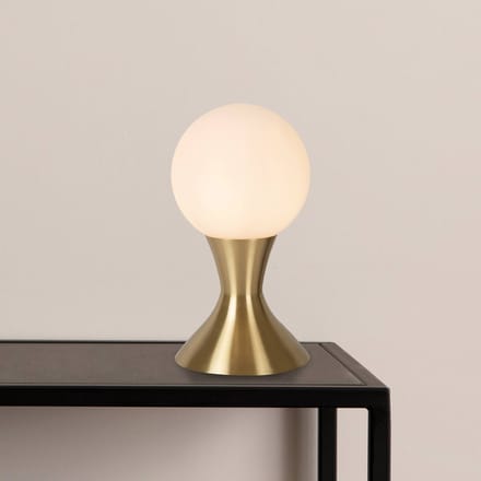 Lucide Tafellamp Moya met glazen kap, goud