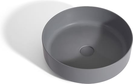 Mawialux opzet waskom - Solid surface - 42x42 cm - Mat grijs - Stewart