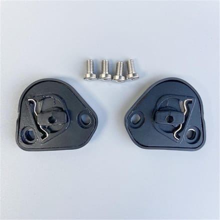 Een paar draaiset basisplaatviziermechanisme voor Pista GP R GP RR Corsa-helm gray