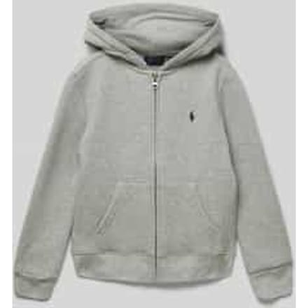 Sweatjack met logo-stitching