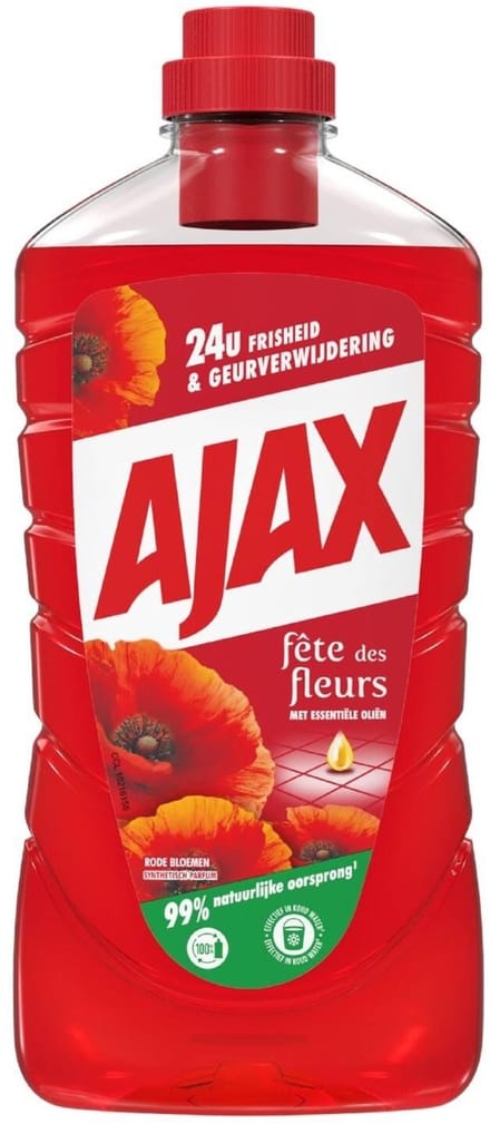 Ajax Fête des Fleur Rode Bloem Allesreiniger 1 stuk - 1L