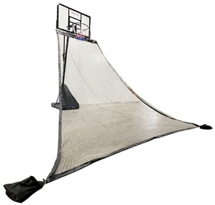 Basketbal Return Net - Universeel - Lichtgewicht - Zwart