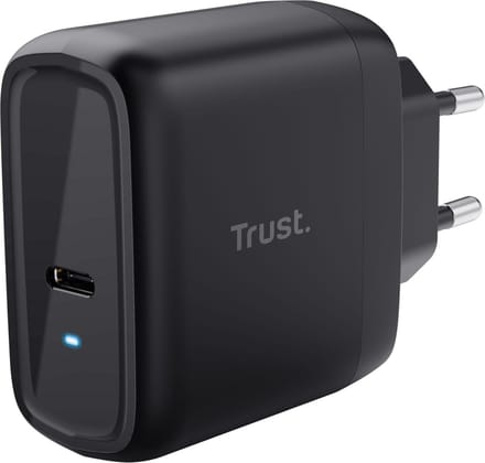 Trust Maxo - Laptoplader - 65 W - USB-C - 2m kabel - Zwart