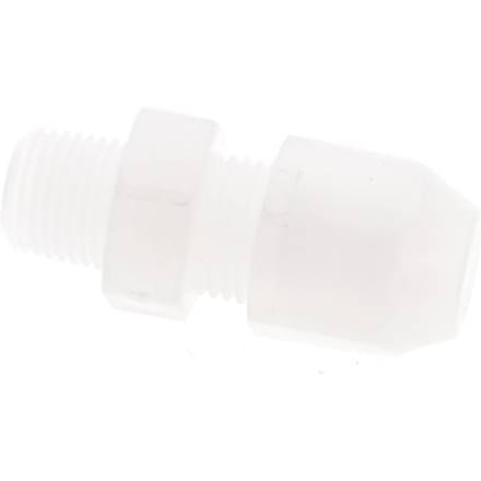 4x6mm & R1/8'' PVDF rechte slangkoppeling met buitendraad 10bar/145psi