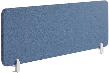 BELIANI WALLY - Bureauscherm - Blauw - 160 cm - Polyester