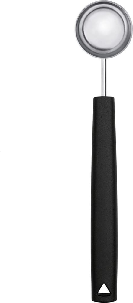 Triangle RVS Maatlepel / Koffieschep – 15 ml – Met Kunststof Heft – Zwart