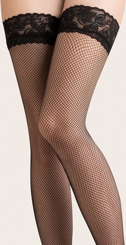 Netkousen - Hold up Kousen - Kabarette 151 - Zwart - Maat: M/L