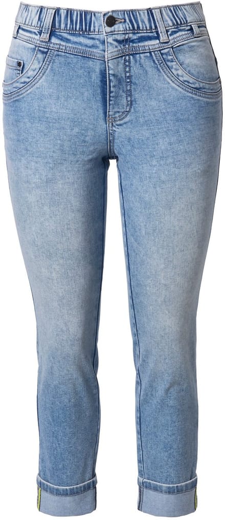 Laurasøn - Dames - Jeans met hoge taille Slim - Gebleekt denim - Maat 52