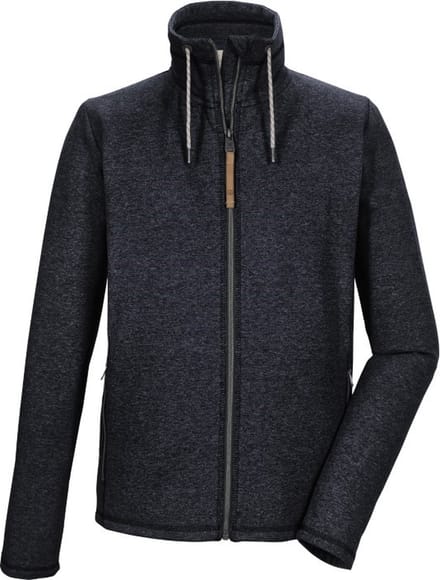 Killtec heren vest - gebreid heren vest fleece - dun - 41445 - navy - maat S
