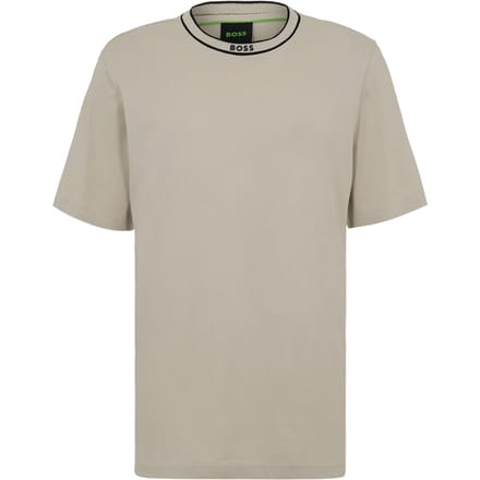 Boss Heren Crew Neck Regular T-shirt (Licht Beige)