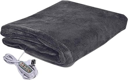 Verwarmde Deken - Elektrisch Kussen - Extra Warmte - 3 Warmtestanden - 81 x 45 cm - Grijs