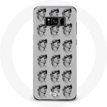 Coque pour Samsung Galaxy S8 plus Statue fond gris