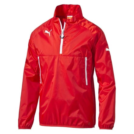 Puma Kinderen Kwart Rits Windjack (Rood)