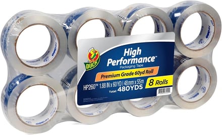 Sterke Verpakkingstape Set, 8 Rollen, Transparant, Voor Zware Verzending en Opslag