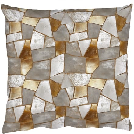 Sierkussens - Kussentjes Woonkamer - 50x50 cm - Mozaïek - Marmer - Goud
