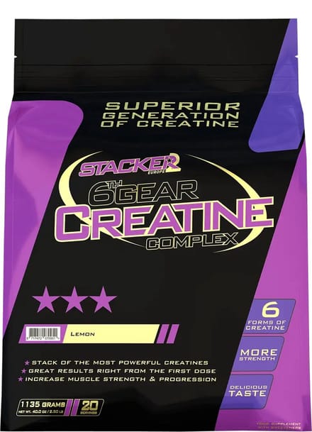 Stacker 2 6TH Gear Creatine Complex - 1125 gram - Lemon