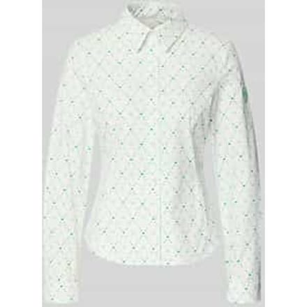 Slim fit blouse in all-over look
