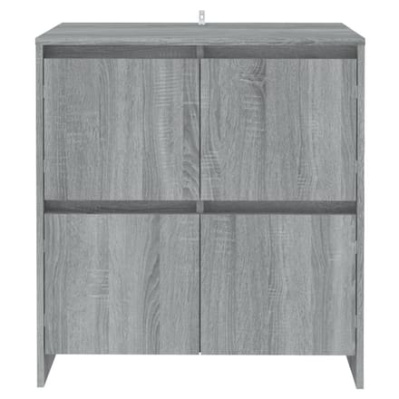 vidaXL - Dressoir - 70x41x75 - cm - bewerkt - hout - grijs - sonoma - eikenkleurig