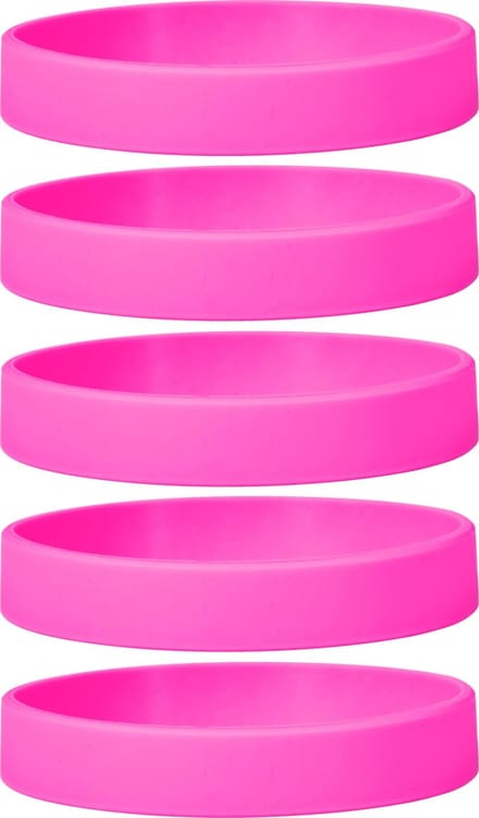 Dinilu - 30 x Siliconen Armbanden Roze - voor Volwassenen