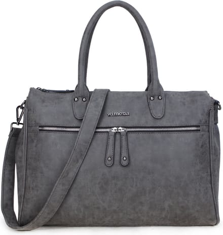 Wimona Fabiana 2021 Schoudertas/ Laptoptas - 15,6 inch - Grijs