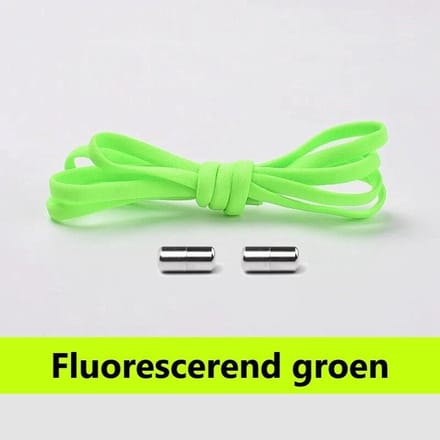 Neon groene veters - Plat - 100 CM
