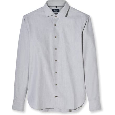 OLYMP Signature Casual Overhemd, Tailored Fit, Kent, Lichtgrijs