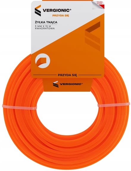 Vergionic - Kwadratische Trimmerlijn - 3,0mm - 15m - Nylon