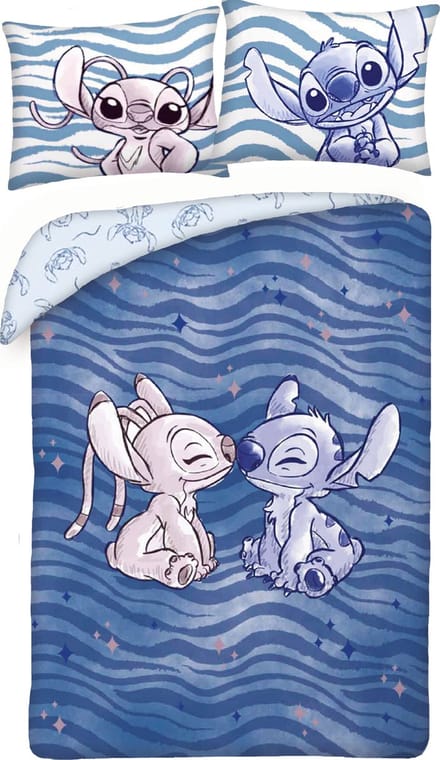 Disney Lilo & Stitch Dekbedovertrek, True Love - Eenpersoons - 140 x 200 cm - Katoen