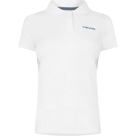 Head Poloshirt met clublogo voor dames (Wit)