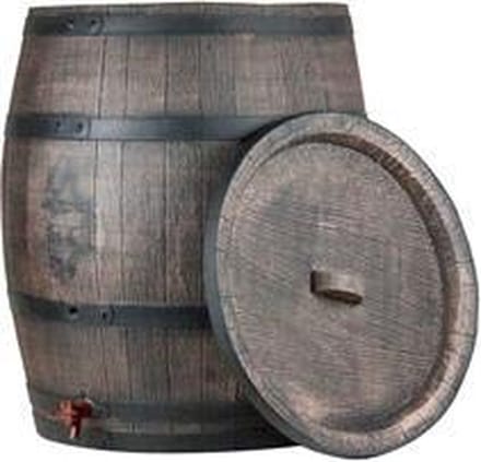 Kunststof Regenton Houtnerf 240 l