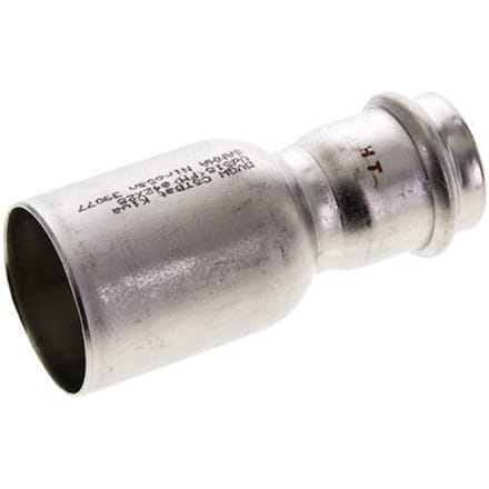 Perskoppeling - 28mm Persmof & 42mm Buiseinde - RVS