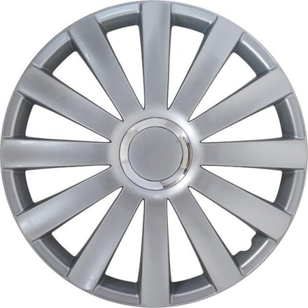Autostyle Wieldoppen Spyder 17 Inch Abs Zilver Set Van 4