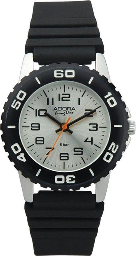 Adora kinderhorloge met rubber band AY4276 zwart
